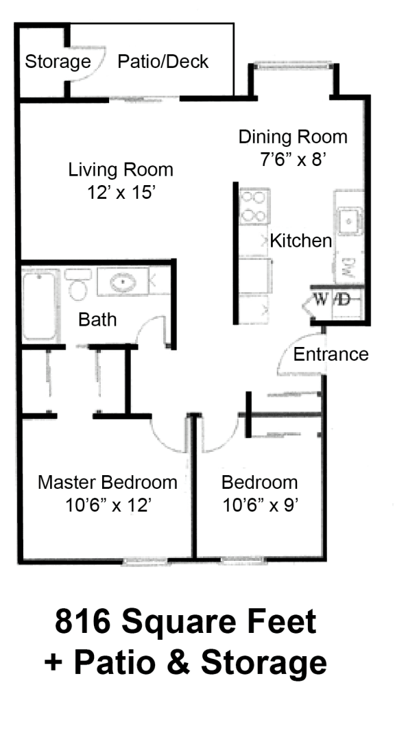 Floor Plans of Inlet View Apartments in Silverdale, WA
